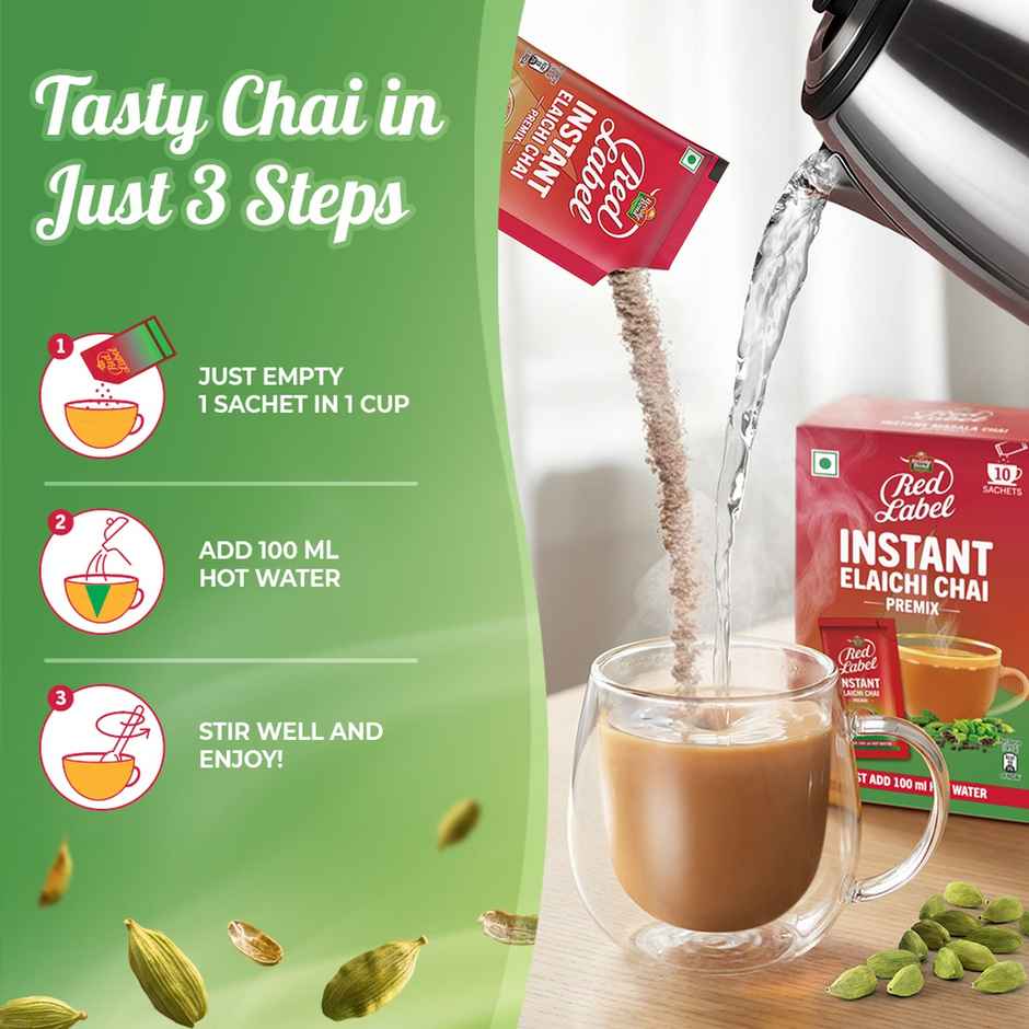 Red Label Instant Elaichi Chai Premix