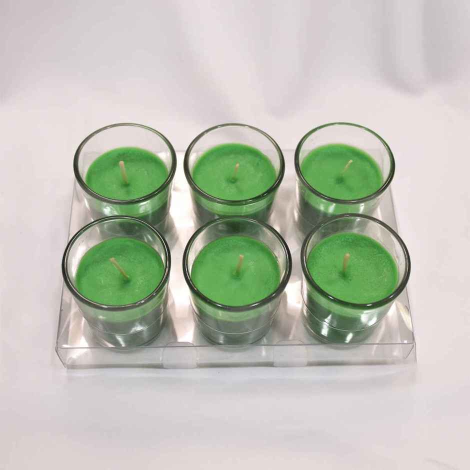 Pan Aromas 6-Pack Votive Glass Candle - Jasmine Combo