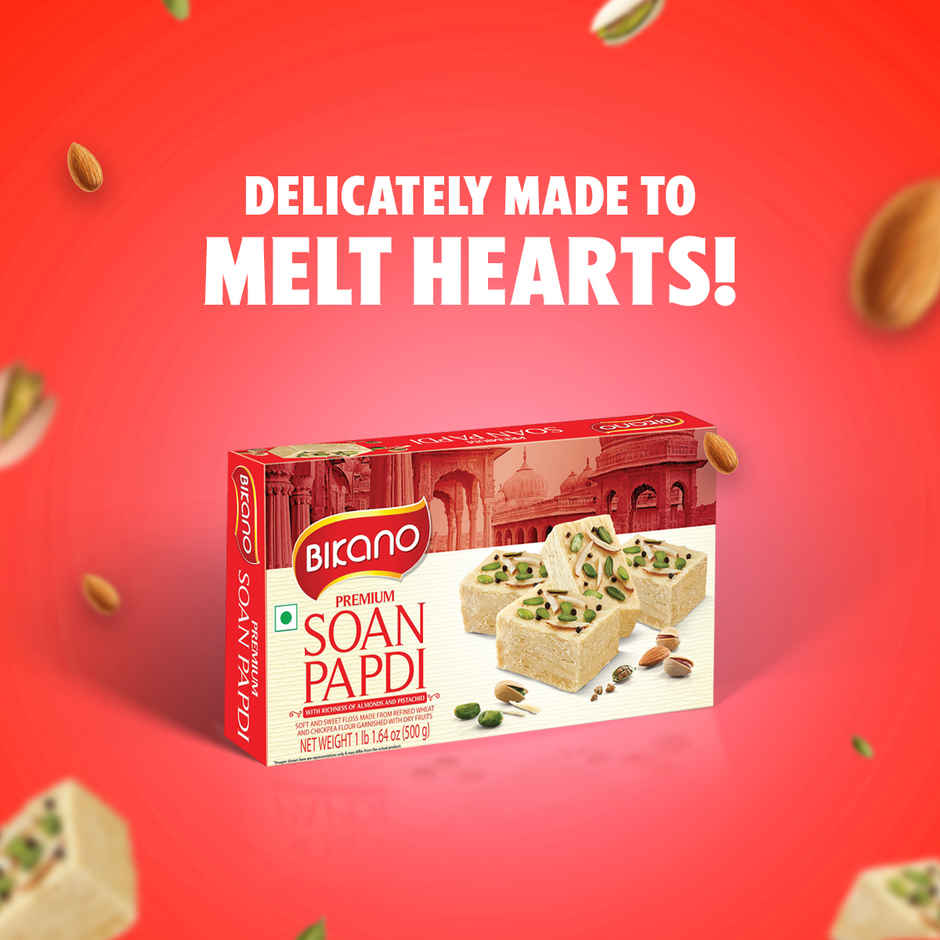 Bikano Premium Soan Papdi | Traditional Indian Sweet | Crispy & Flaky Mithai with Rich Taste