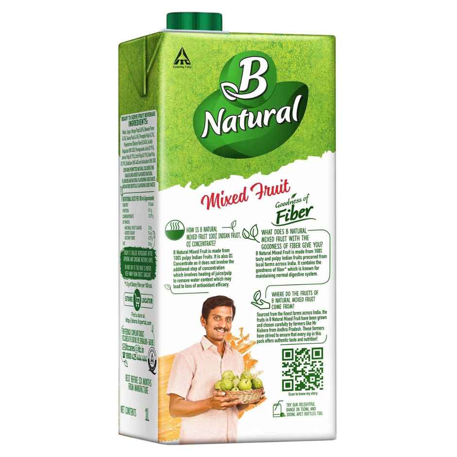 B Natural Mixed Fruit Juice, Rich in Vitamin C & E | Combo