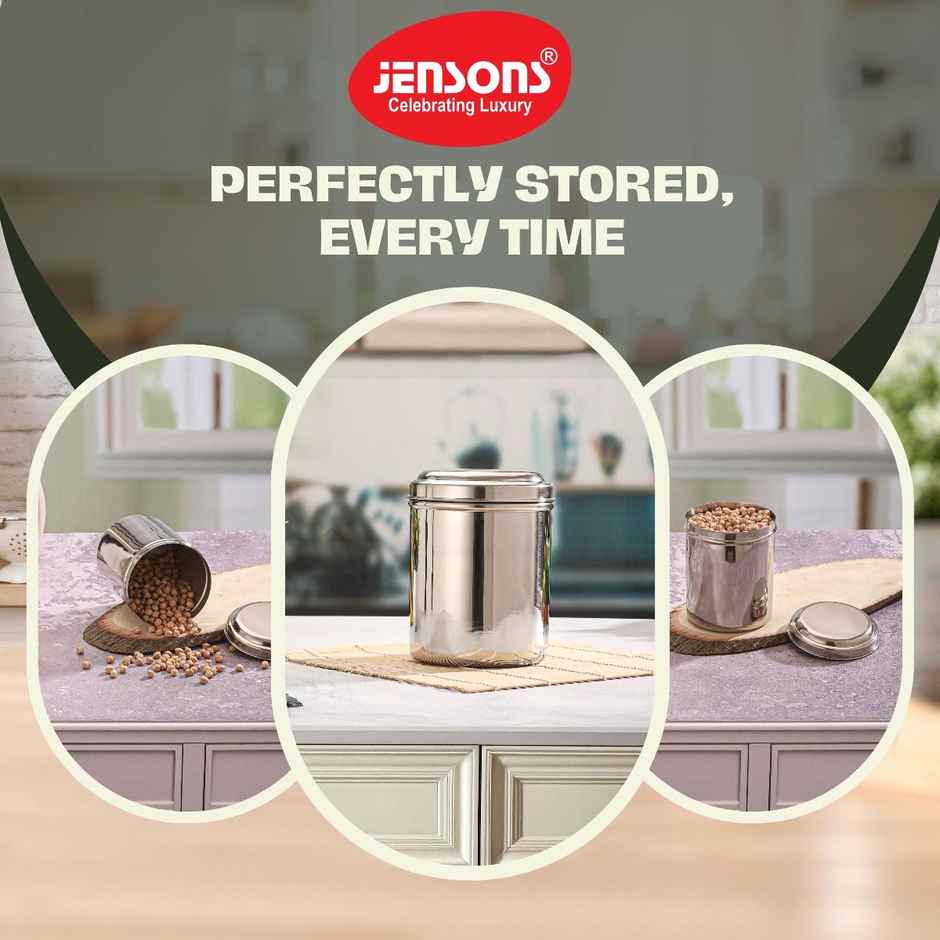 Jensons Supreme Stainless Steel Canister 12 cm