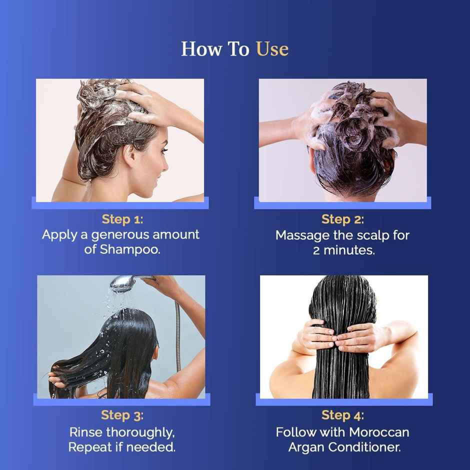 St.Botanica Moroccan Argan Hair Shampoo To Nourish Dull Dry & Frizzy Hair No Parabens & Sulphates