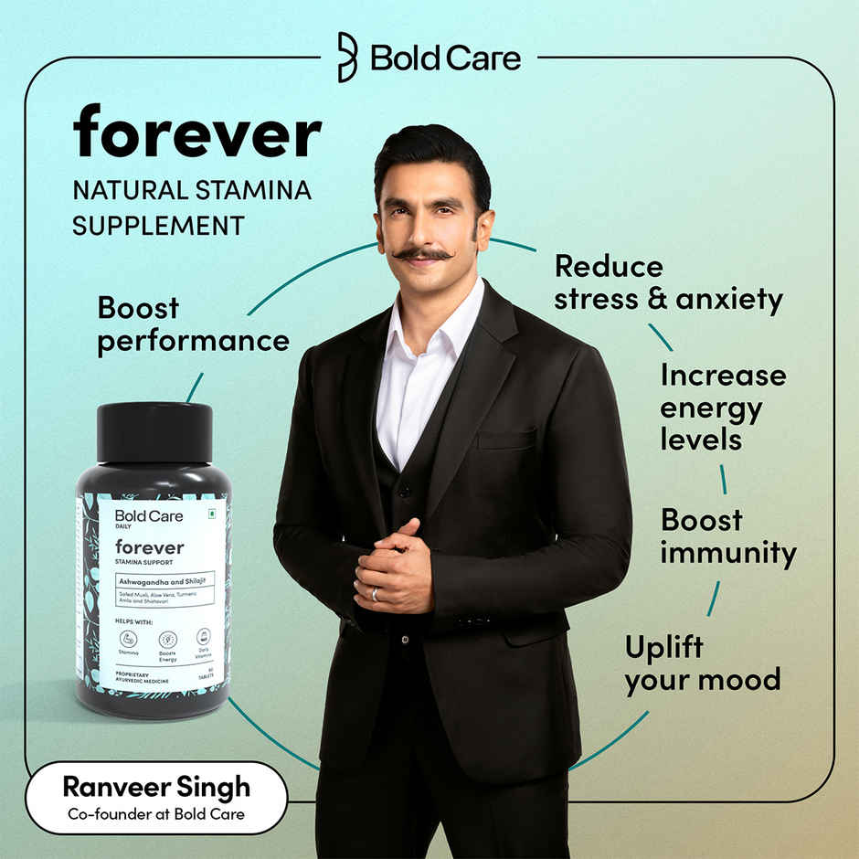 Bold Care Forever - Stamina Booster Supplements for Men - All Natural Ashwagandha & Shilajit