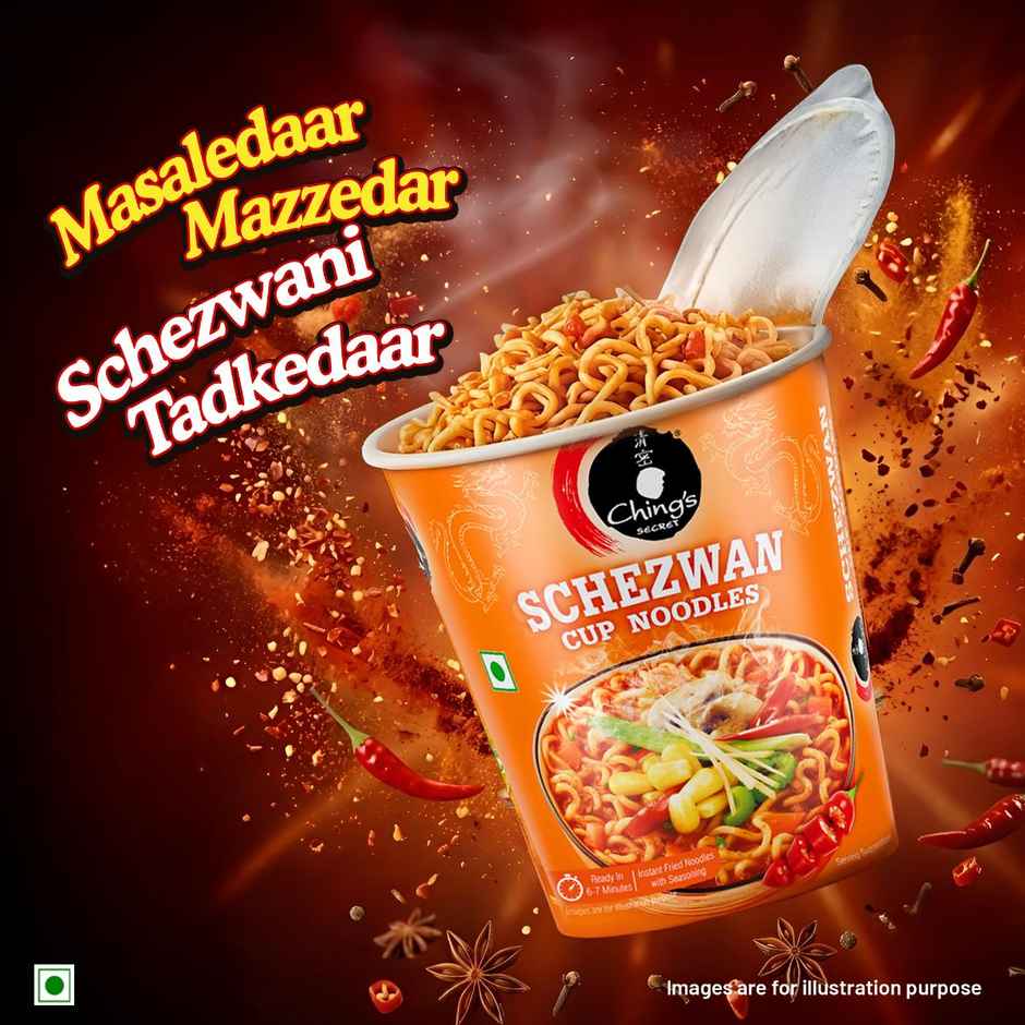 Ching's Secret Schezwan Cup Noodles | Ready in 6-7 minutes | Easy to Make | Pre-Seasoned Noodles