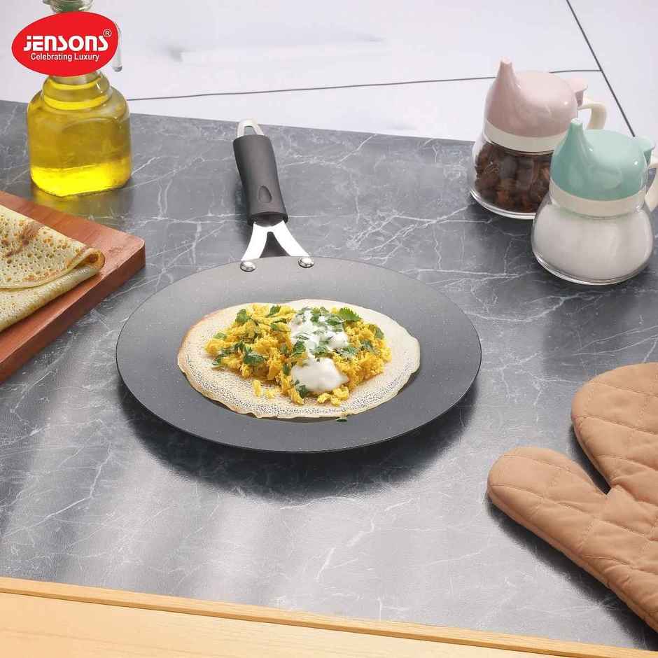 Jensons Pro Wellness Concave Tawa 25 cm Induction Compatible