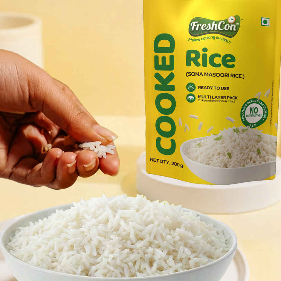 Freshcon Cooked Sona Masoori Rice Combo