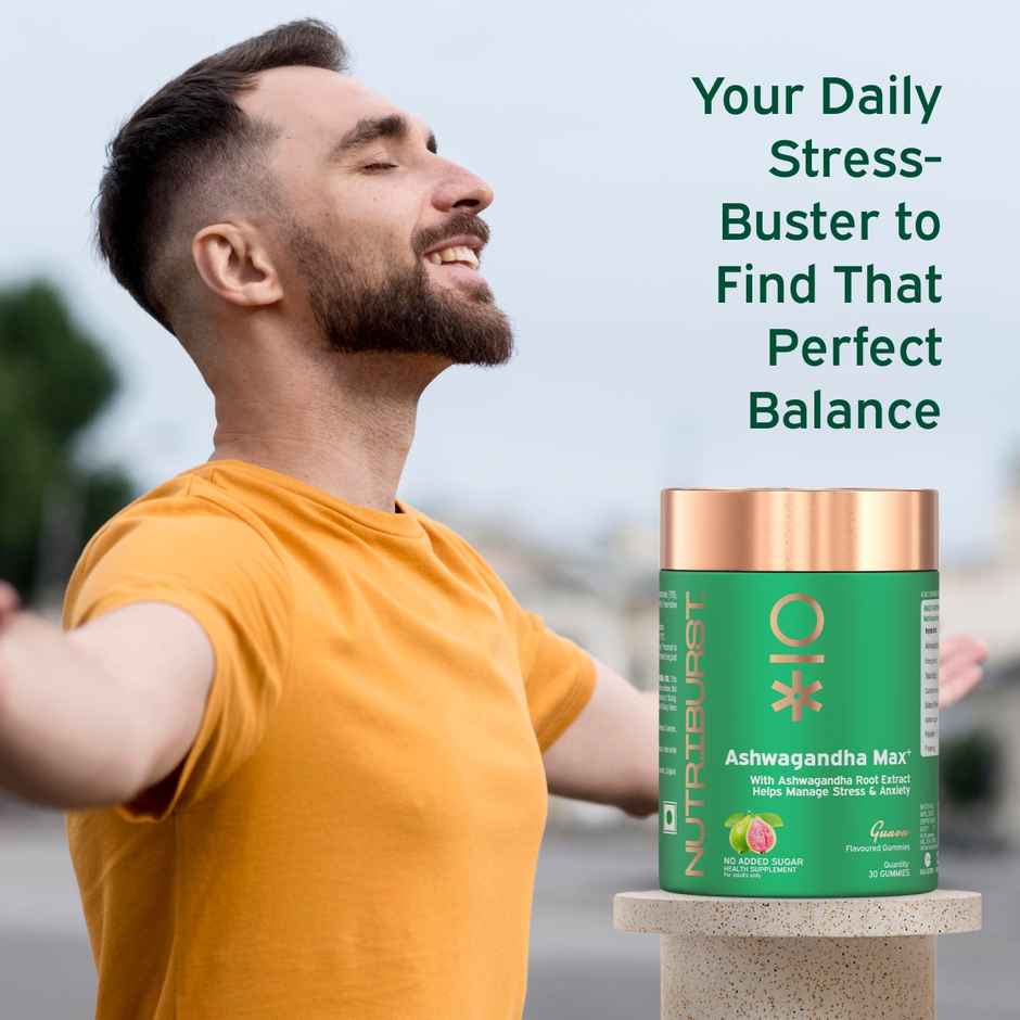 Nutriburst Ashwagandha Max Gummies For Stress Management