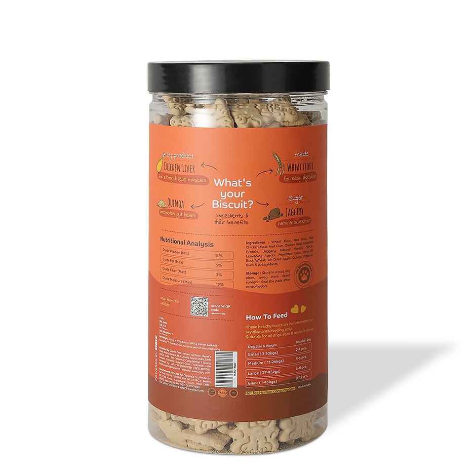 Applod Chicken Liver Dog Biscuit With Quinoa