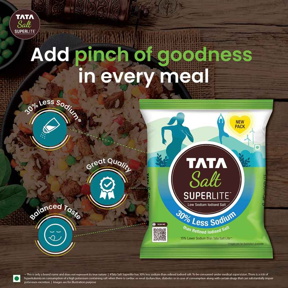 Tata Salt Superlite With 30% Low Sodium