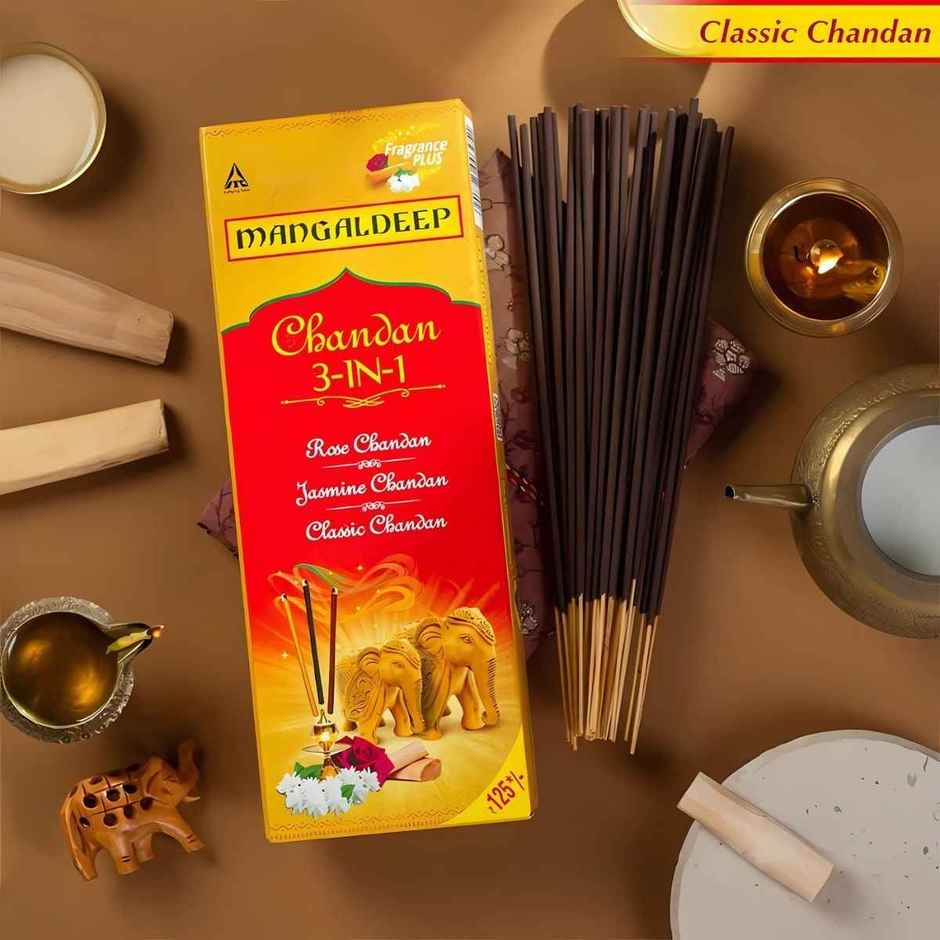 Chandan 3 In 1 Agarbatti | Mangaldeep