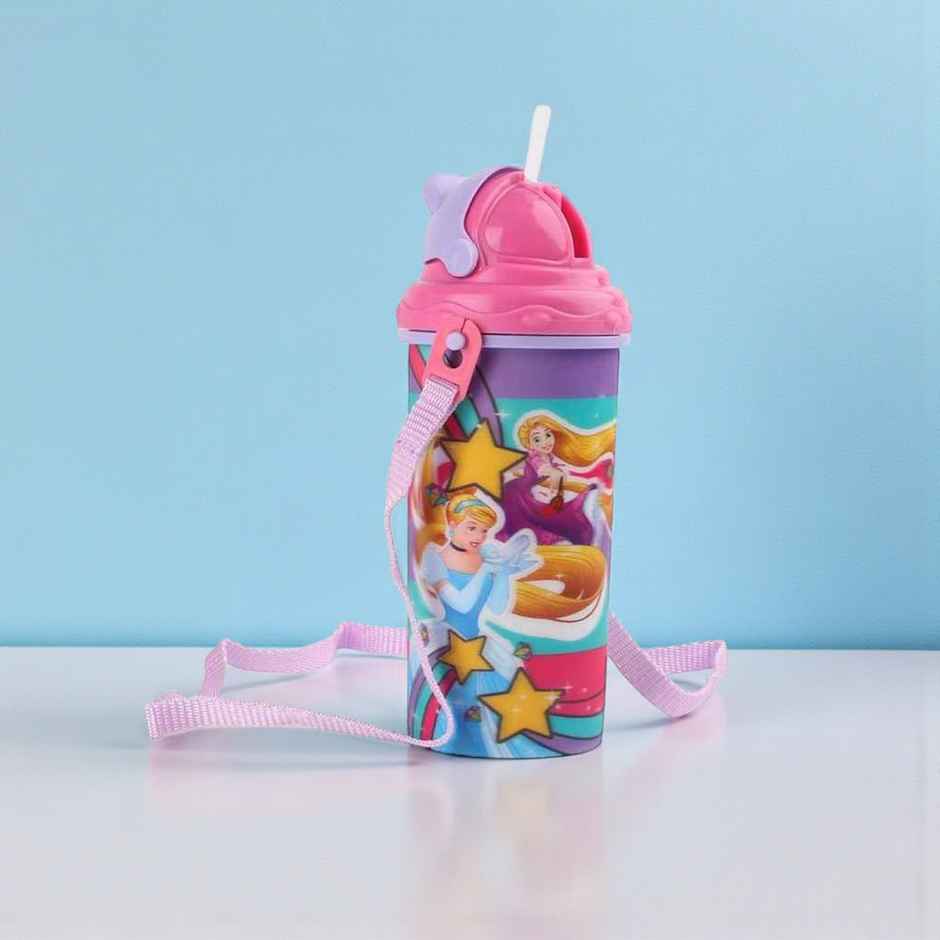 H M International Disney Princess 3D Lenticular Sipper Water Bottle