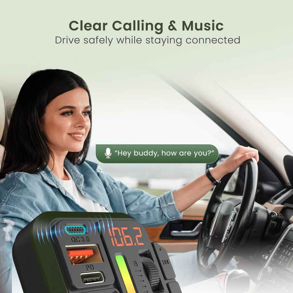 Portronics Auto 22 20W Smart Audio Connecter for Cars