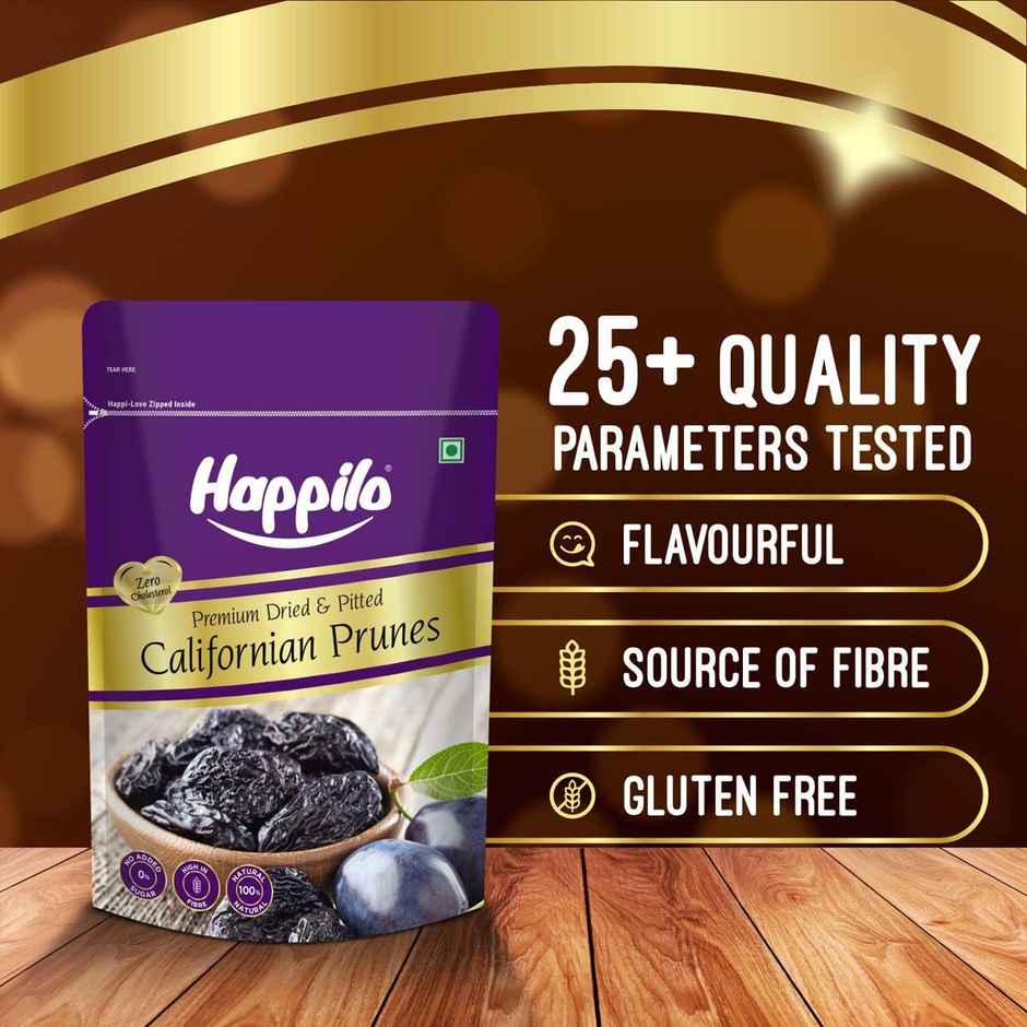 Happilo Premium Dried Prunes|Soft &Juicy|Dry Fruits