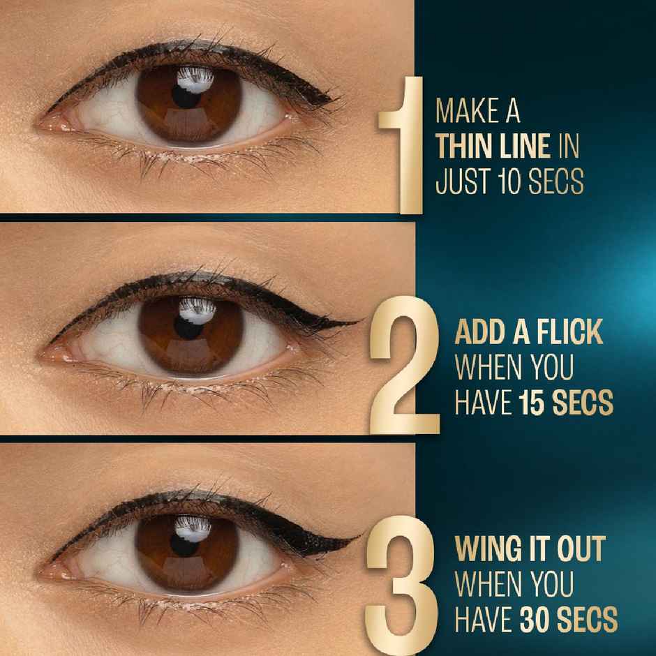 Lakme 9 to 5 Eyeconic Liquid Eyeliner Smudgeproof, Waterproof, lasts upto 24 Hrs, Black