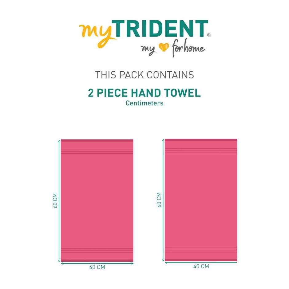 Mytrident Cotton Hand Towel | 400 GSM | Gym Towel Set - Candy Glow