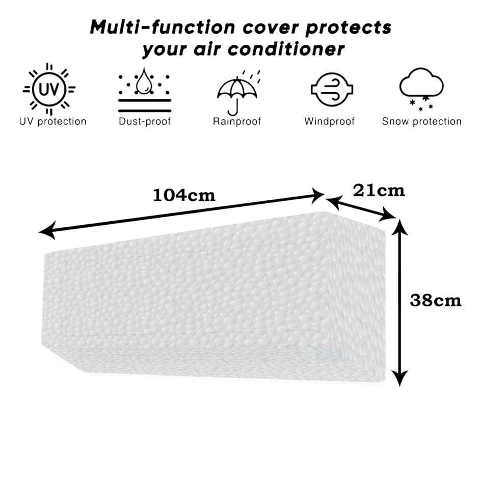 Kuber Industries AC Cover | PVC Stone Design AC Cover | AC Cover for Indoor