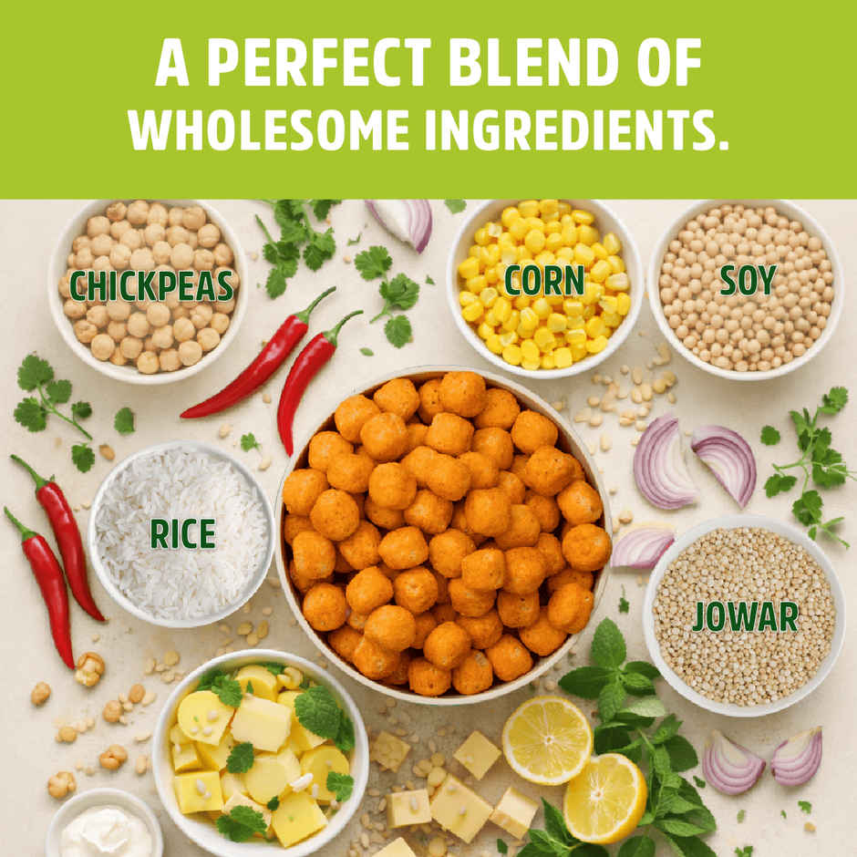 Taali Roasted Protein Puffs | Pudina Punch | Protein Rich , No Maida | Cheeseballs Combo