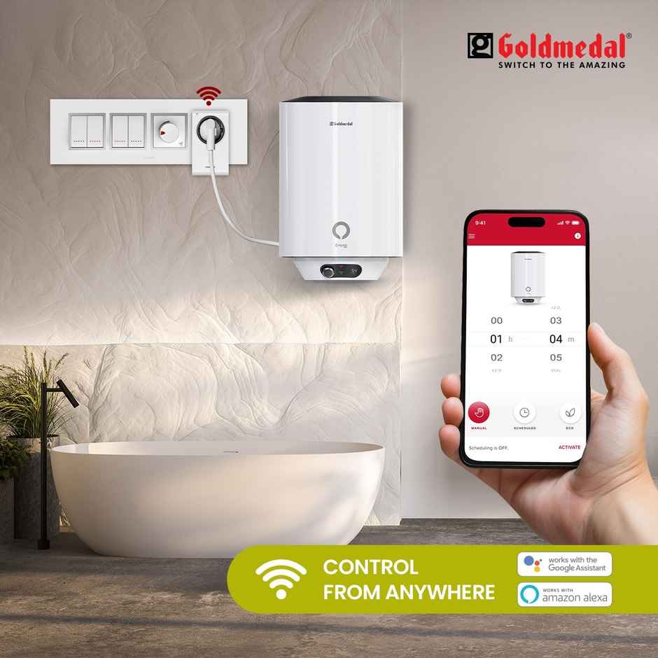 Goldmedal 16A Wi-Fi Smart Plug with Energy Monitoring | Suitable for Large Appliances