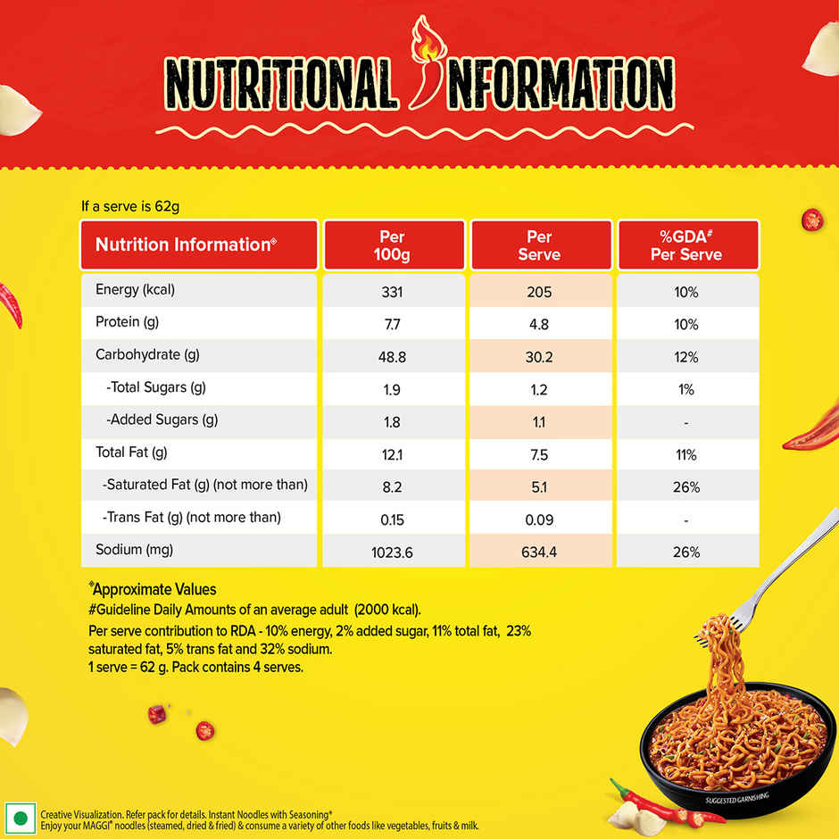 Maggi 2-Minute Spicy Garlic Noodles