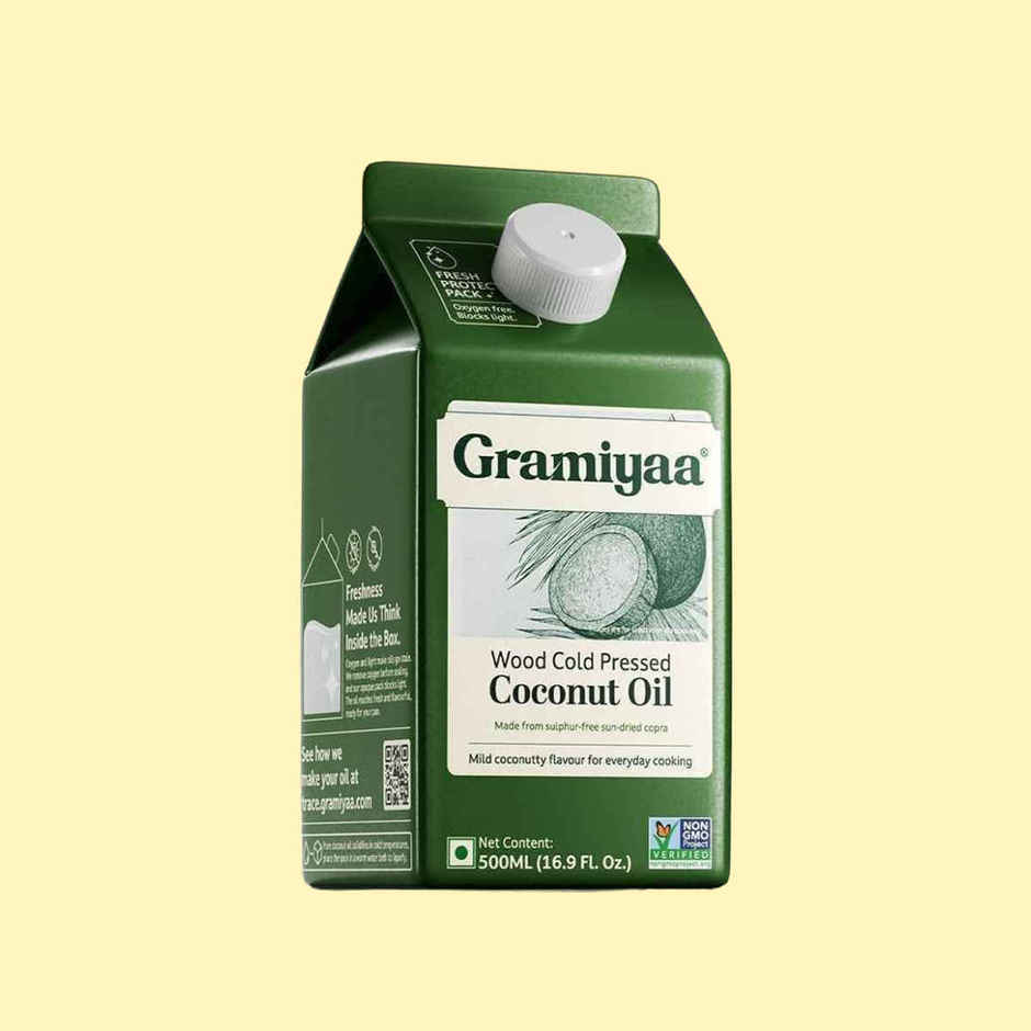 Gramiyaa Coconut Wood Cold Pressed Oil (Nariyal Oil)