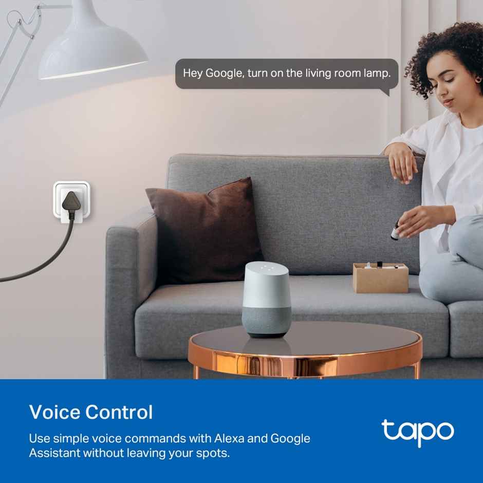 TP-Link Tapo P110 16A Mini Smart Wi-Fi Plug, Energy Monitoring,Compatible with Alexa, Google Home