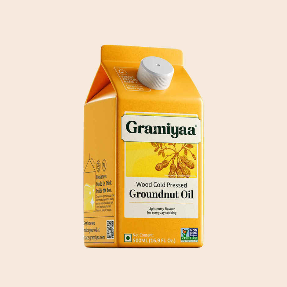 Gramiyaa Groundnut (Peanut) Cold Pressed Oil | Healthy Cooking Oil