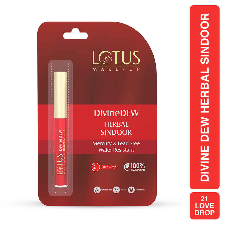 Lotus Make-Up Divine Dew Herbal Sindoor Love Drop Water And Smudge Resistant