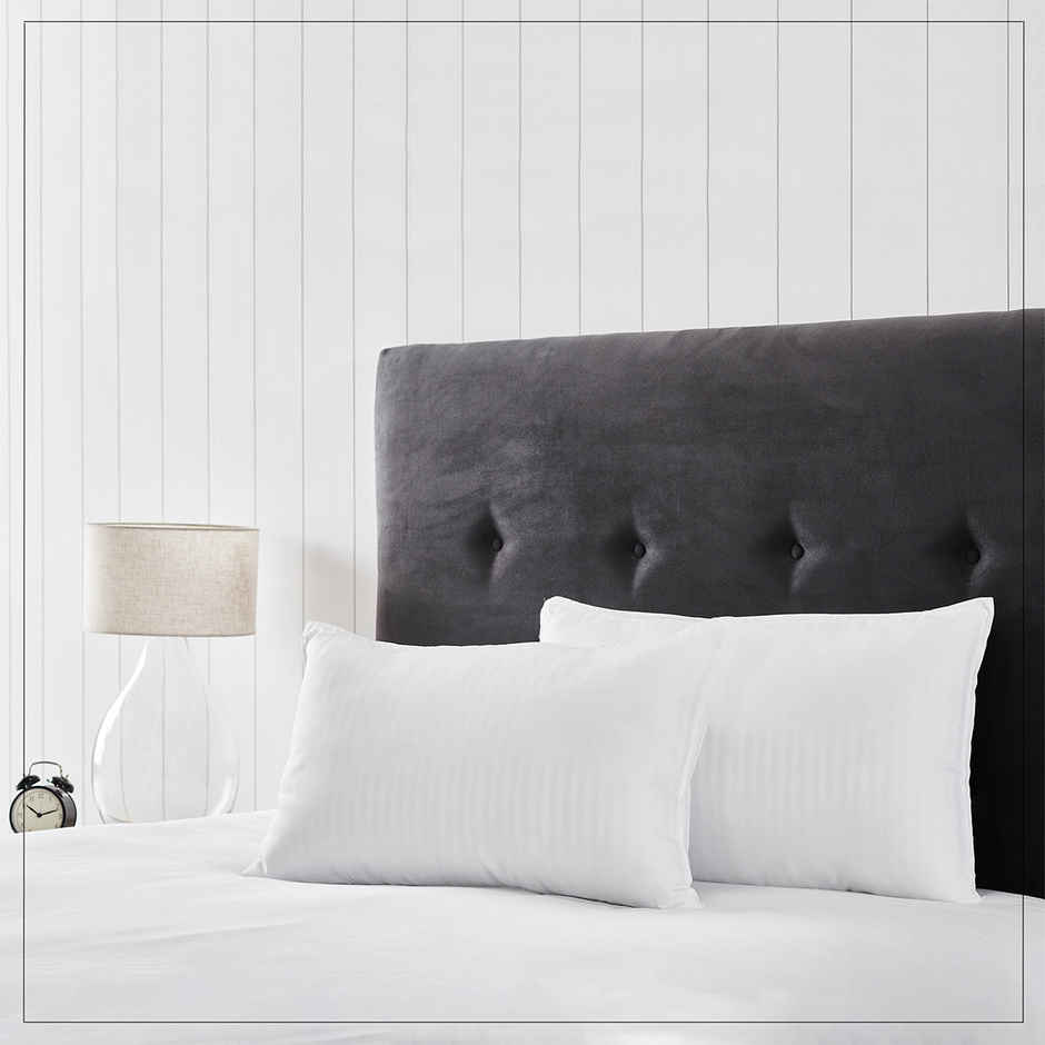 Home Elegance by myTrident Comfort Living I Anti Microba Pillow | 43cm x 69cm | White