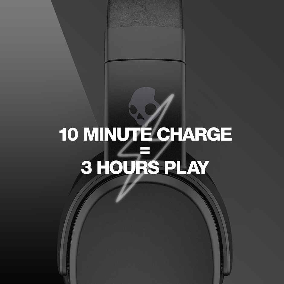Skullcandy Crusher Over-Ear Wireless Headphones with Sensory Bass | 50 Hr Battery- Black