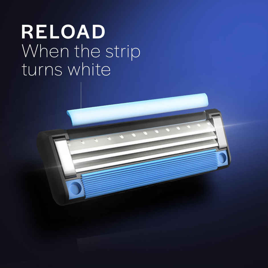 Gillette Mach3 Turbo 3-Bladed Cartridges with Comfort Gel Bar (Pack of 4)