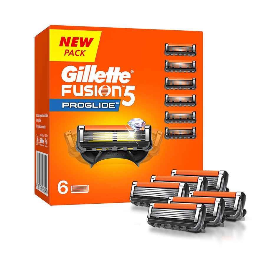 Gillette Fusion Proglide Blades For Men - 6 Count
