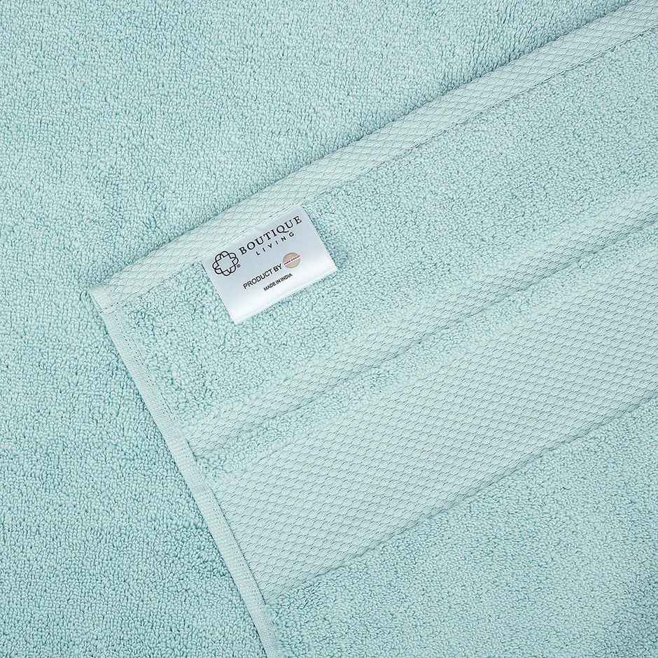 Boutique Living Platinum Pulse 100% Cotton 625 GSM Blue Zero Twist Bath Towel - Pack of 1