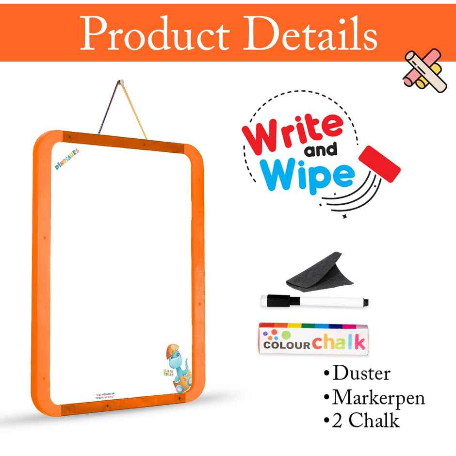 Itoys 2 in 1 Hanging Board Big- Dino (Colour May Vary)