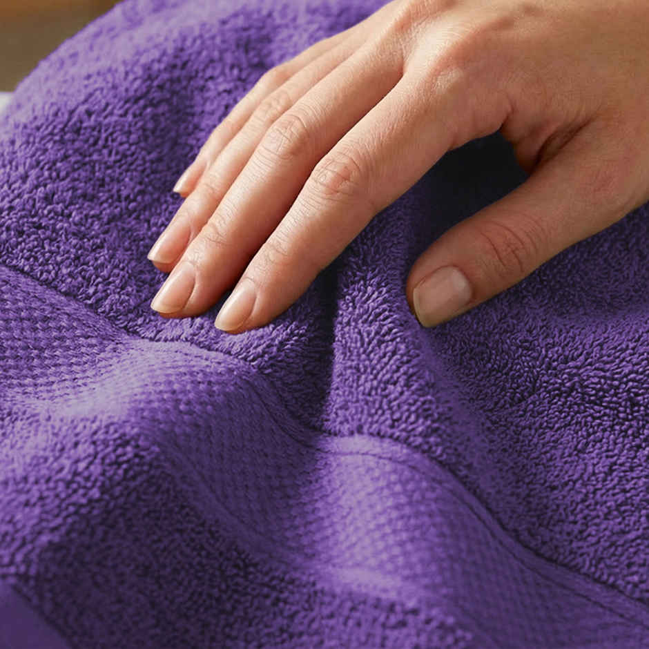 Mytrident Urban Comfort Cotton Bath Towel | Purple