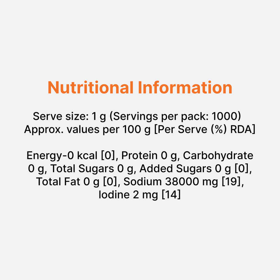 Tata Salt | Free Flowing and Iodized Namak | Vacuum Evaporated | Salt in Fresh