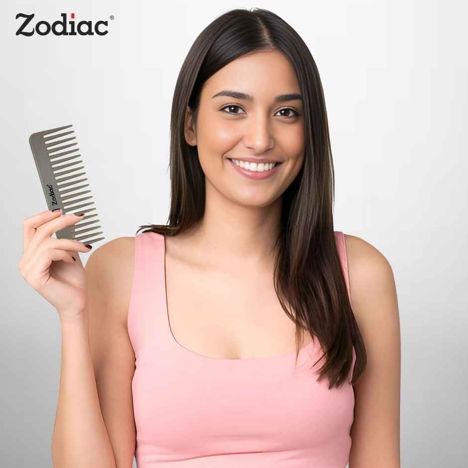 Zodiac Wide Tooth Comb | Grey