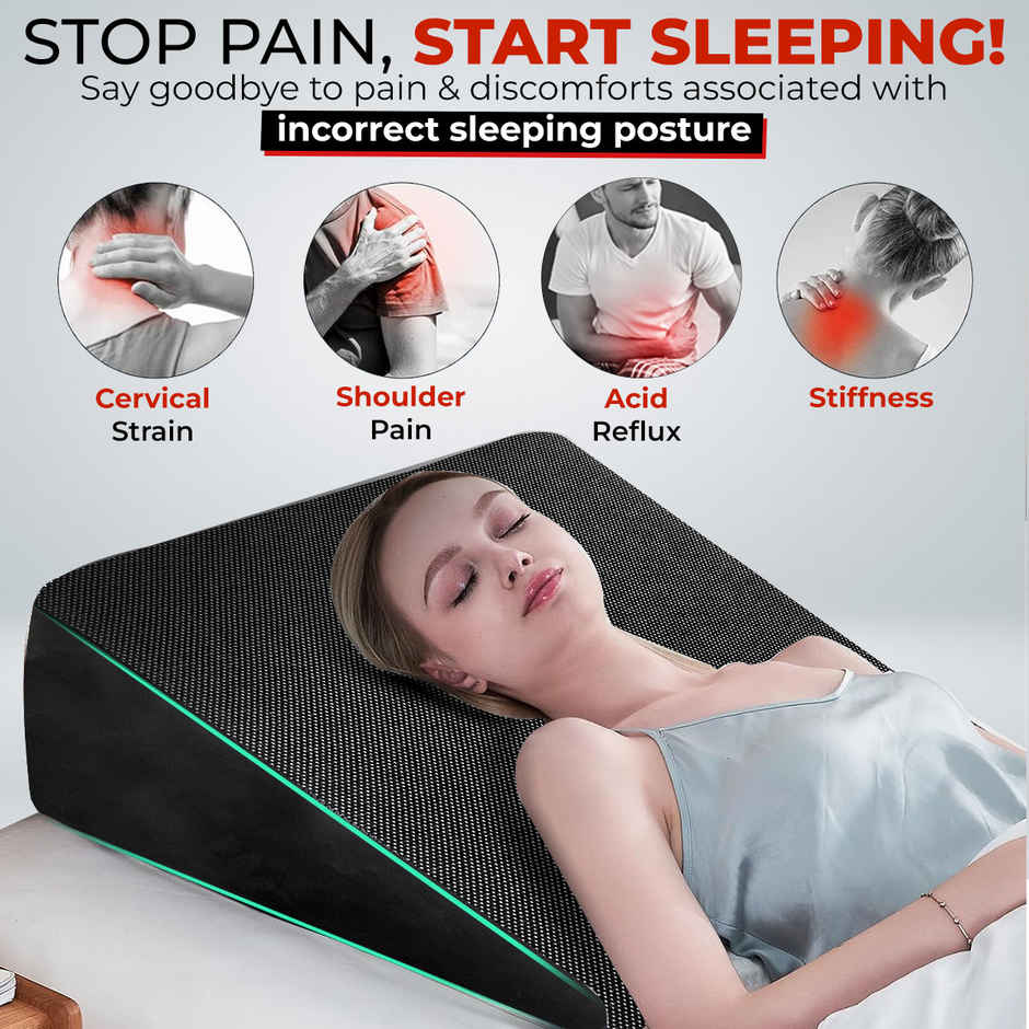 TRAJECTORY Multi-Purpose Wedge Pillow with AdvancedX Orthopedic Memory Foam
