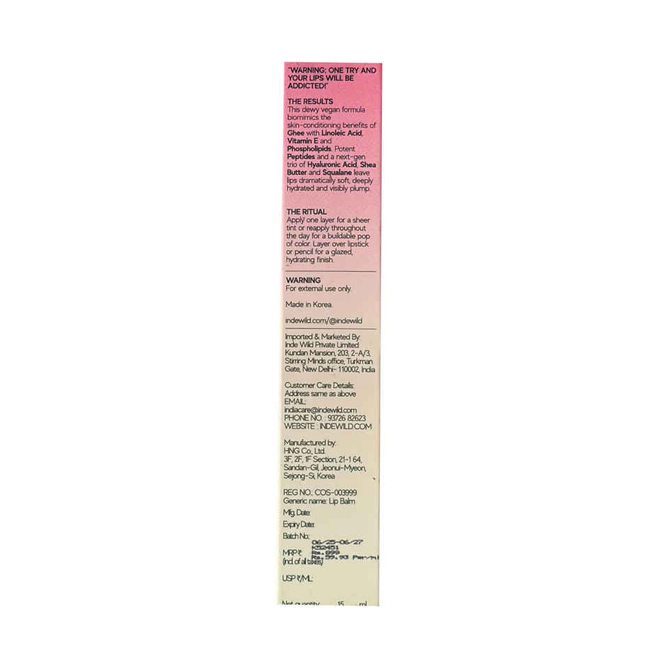 inde Wild Dewy Lip Treatment - Wedding Rose