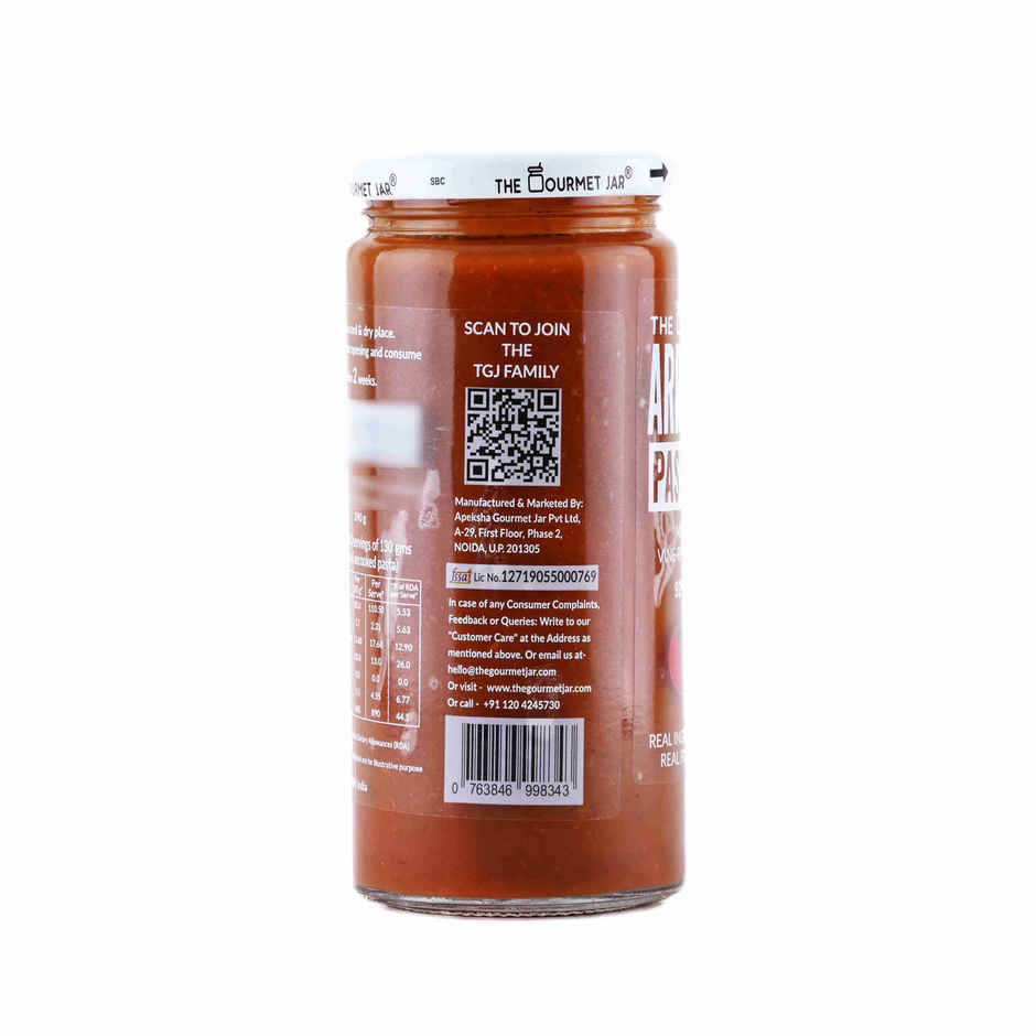 The Gourmet Jar Arrabbiata Pasta Sauce