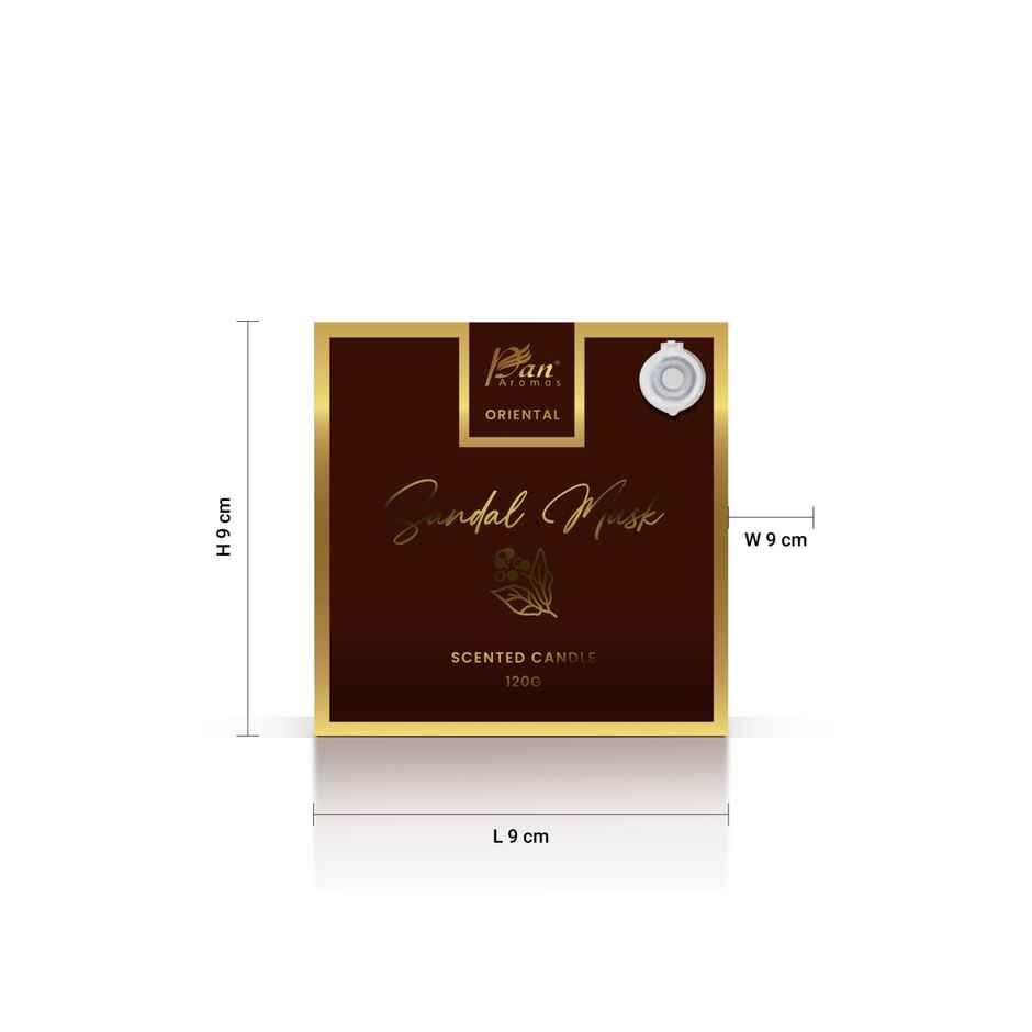 Pan Aromas Oriental Scented Candle | Sandal Musk