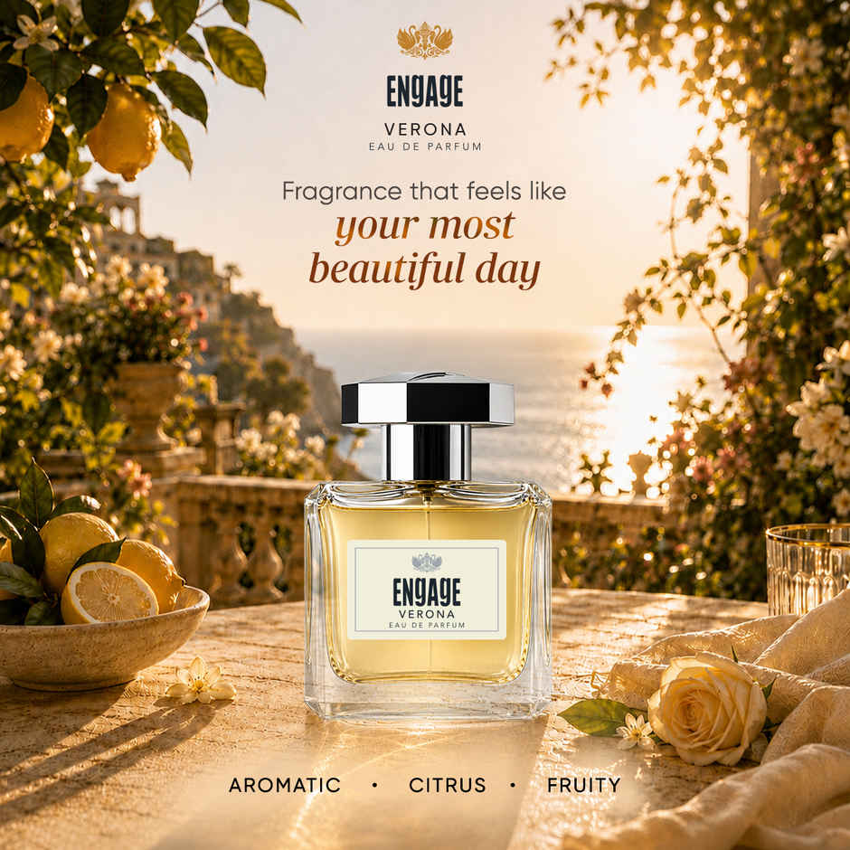 Engage Verona Eau De Parfum for Women | Long Lasting Perfume | Citrus Fruity