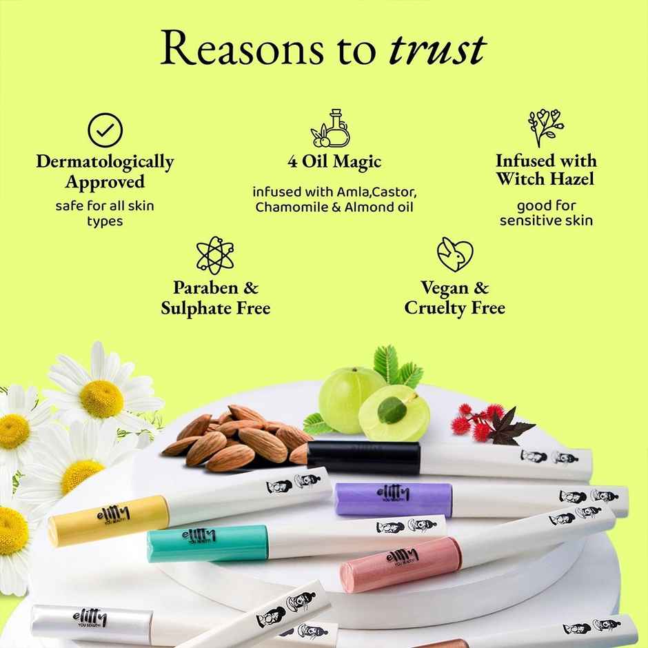 Elitty White Matte Waterproof Liquid Eyeliner (Moon Child)