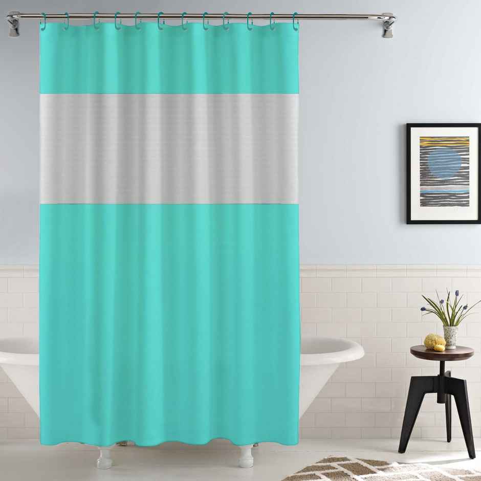 Story@Home 1 U Shower Curtains | Light Blue
