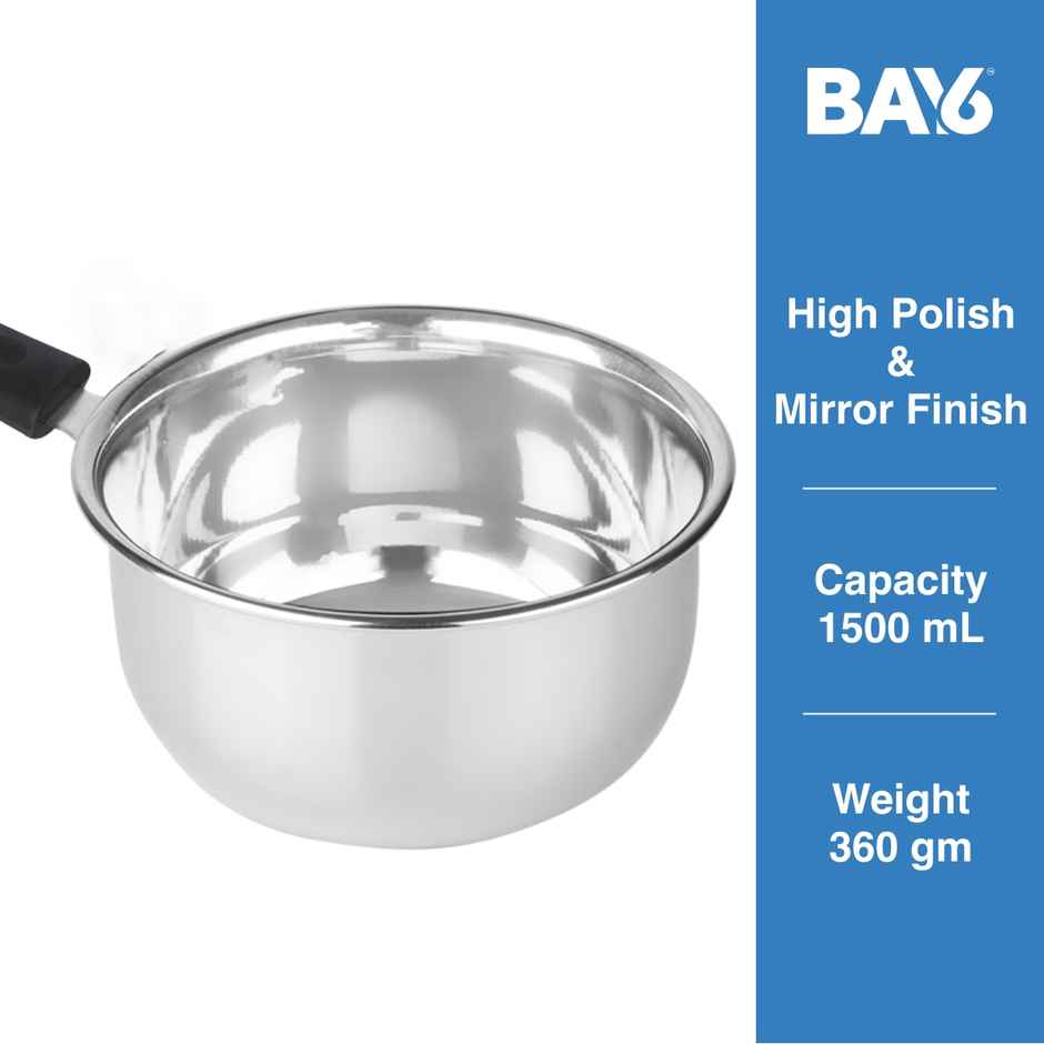 BAY6 Steel Saucepan - 1.5 L