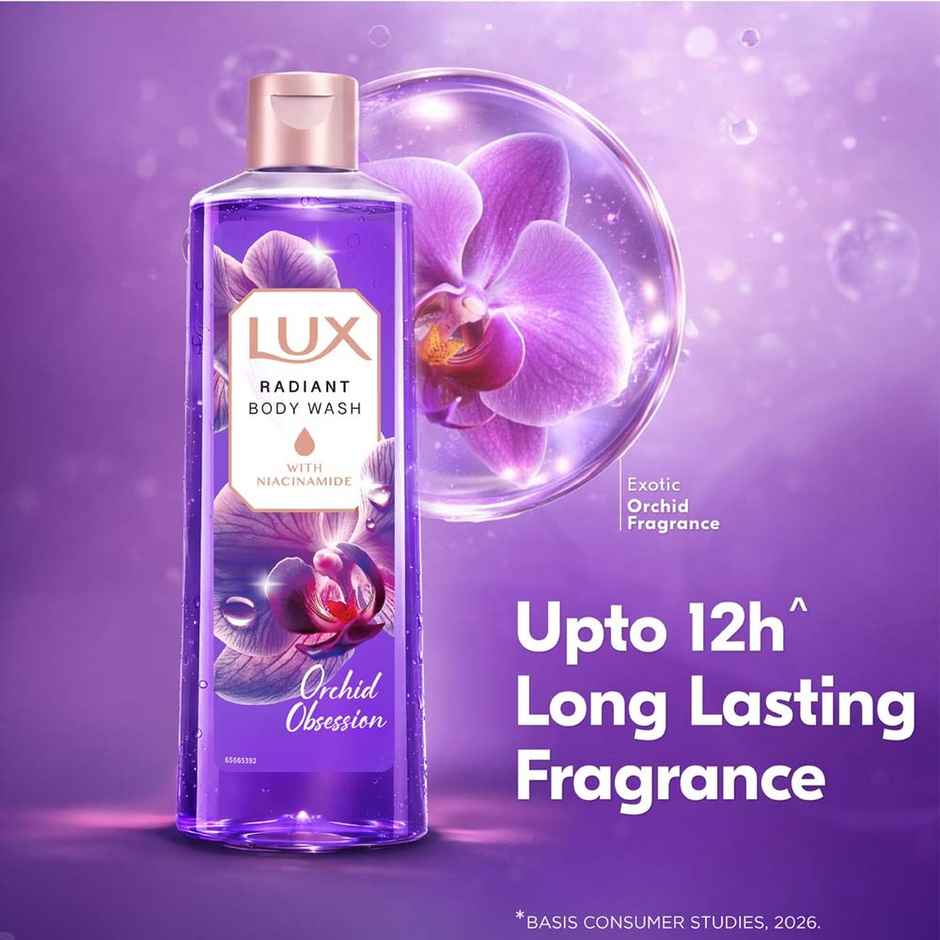 LUX Orchid Obsession with Niacinamide Bodywash for Radiant & Bouncy Skin Feel