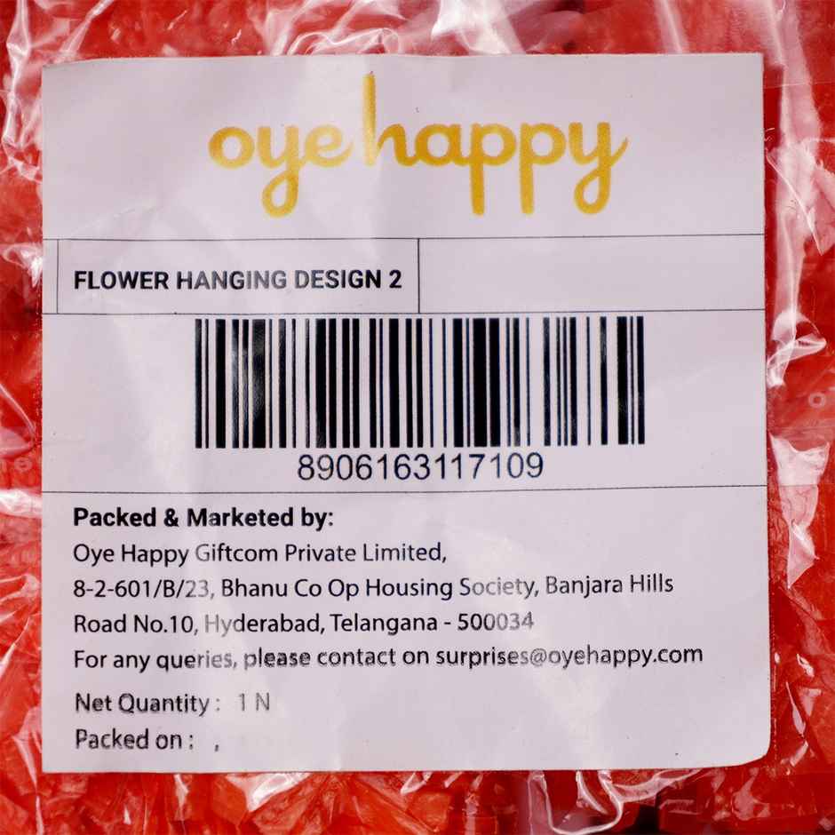 Designer Artificial Flower Wall Hanging - Elegant Home Decor and Festival Wall Art | Oye Happy