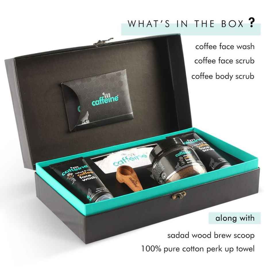 mCaffeine Rakhi Coffee Moment Skin Care Gift Kit