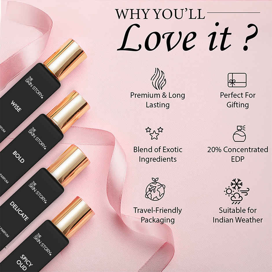 The Skin Story Luxury Perfume Gift Set For Women With Long Lasting Fragrance Edp