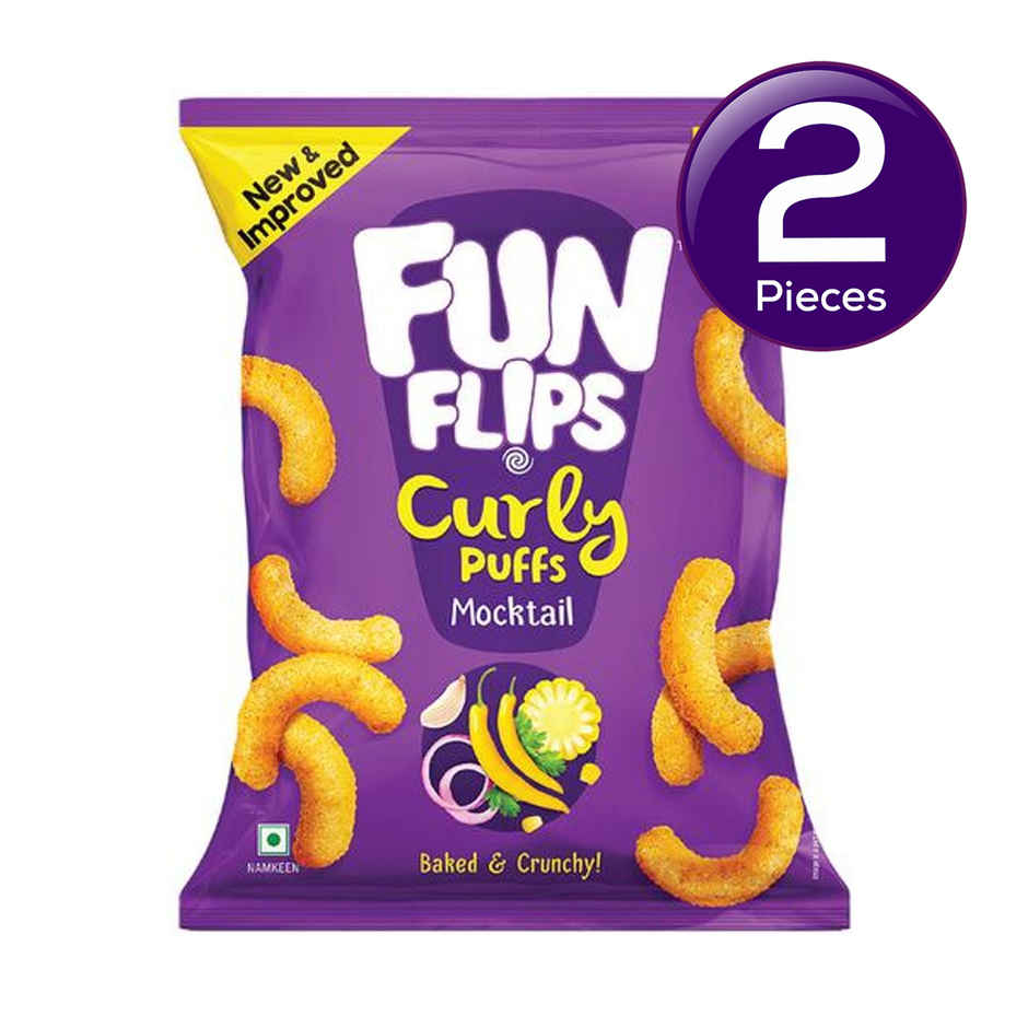 Fun Flips Puffs Mocktail Healthy Baked Snacks Combo