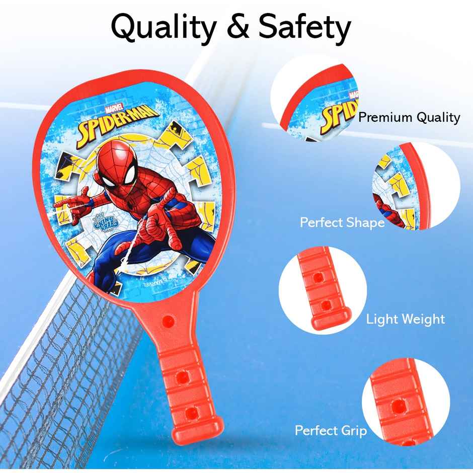 Itoys My First Plastic Racket Set-ultimate Spiderman (Colour May Vary)
